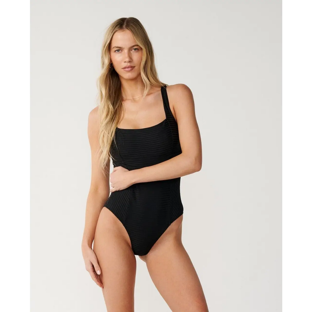 Rip Curl Premium Surf D-DD Full Coverage One Piece Swimsuit Black XS 
