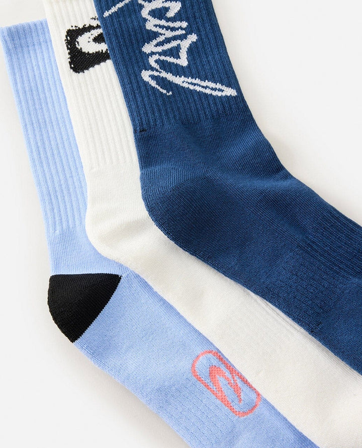 Rip Curl Retro Crew Socks 3 Pack 