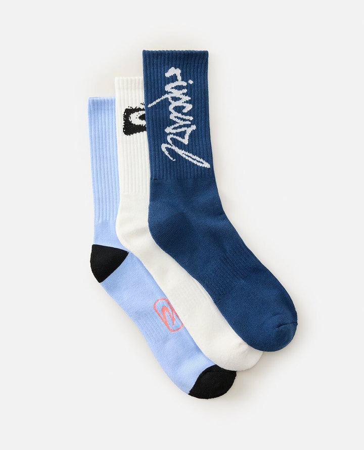Rip Curl Retro Crew Socks 3 Pack 