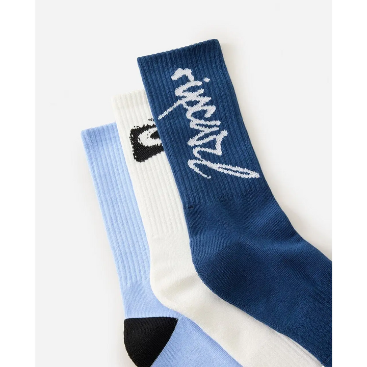 Rip Curl Retro Crew Socks 3 Pack 