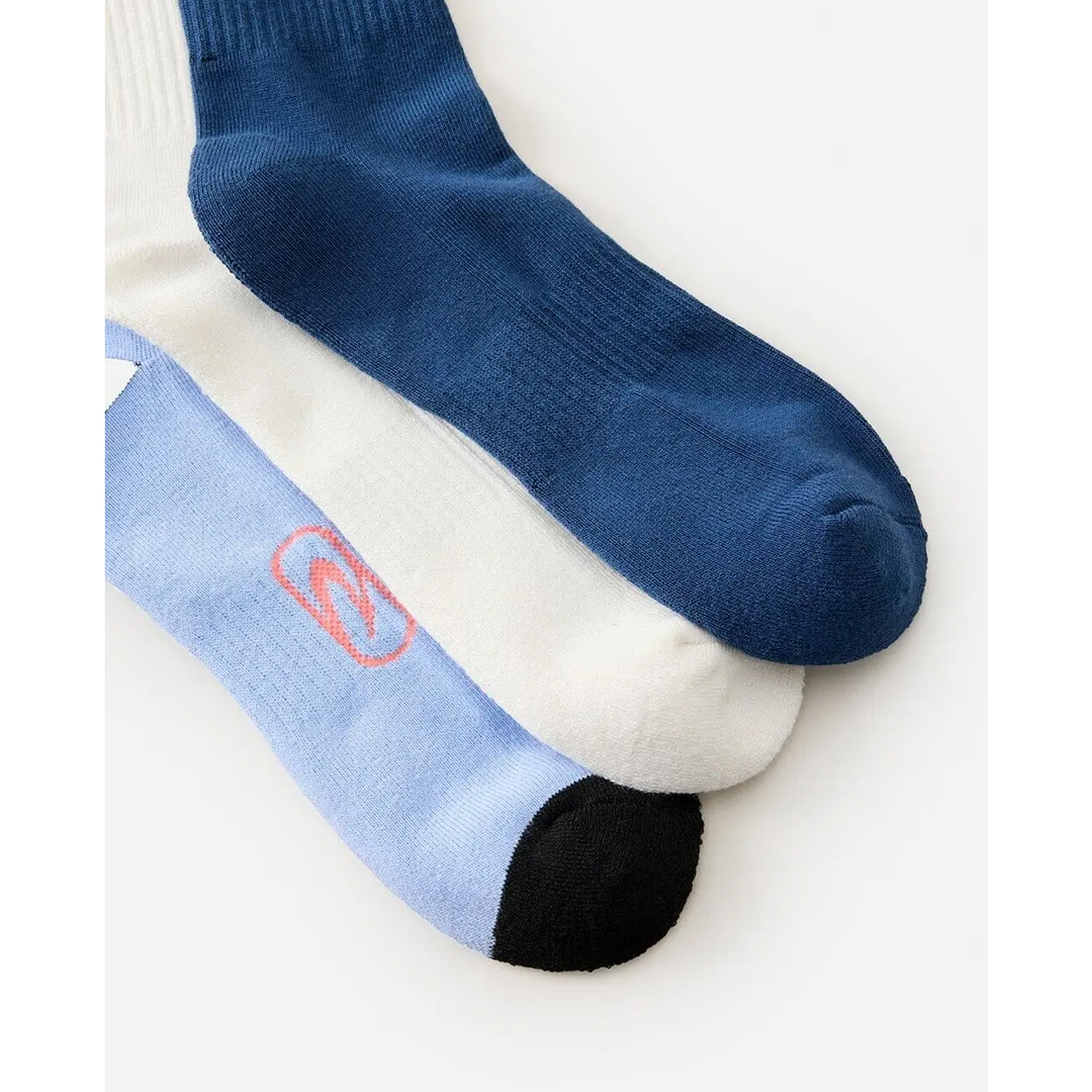 Rip Curl Retro Crew Socks 3 Pack 