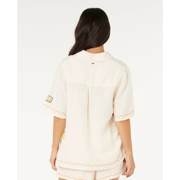 Rip Curl Sunset Luau Embroidered Shirt 