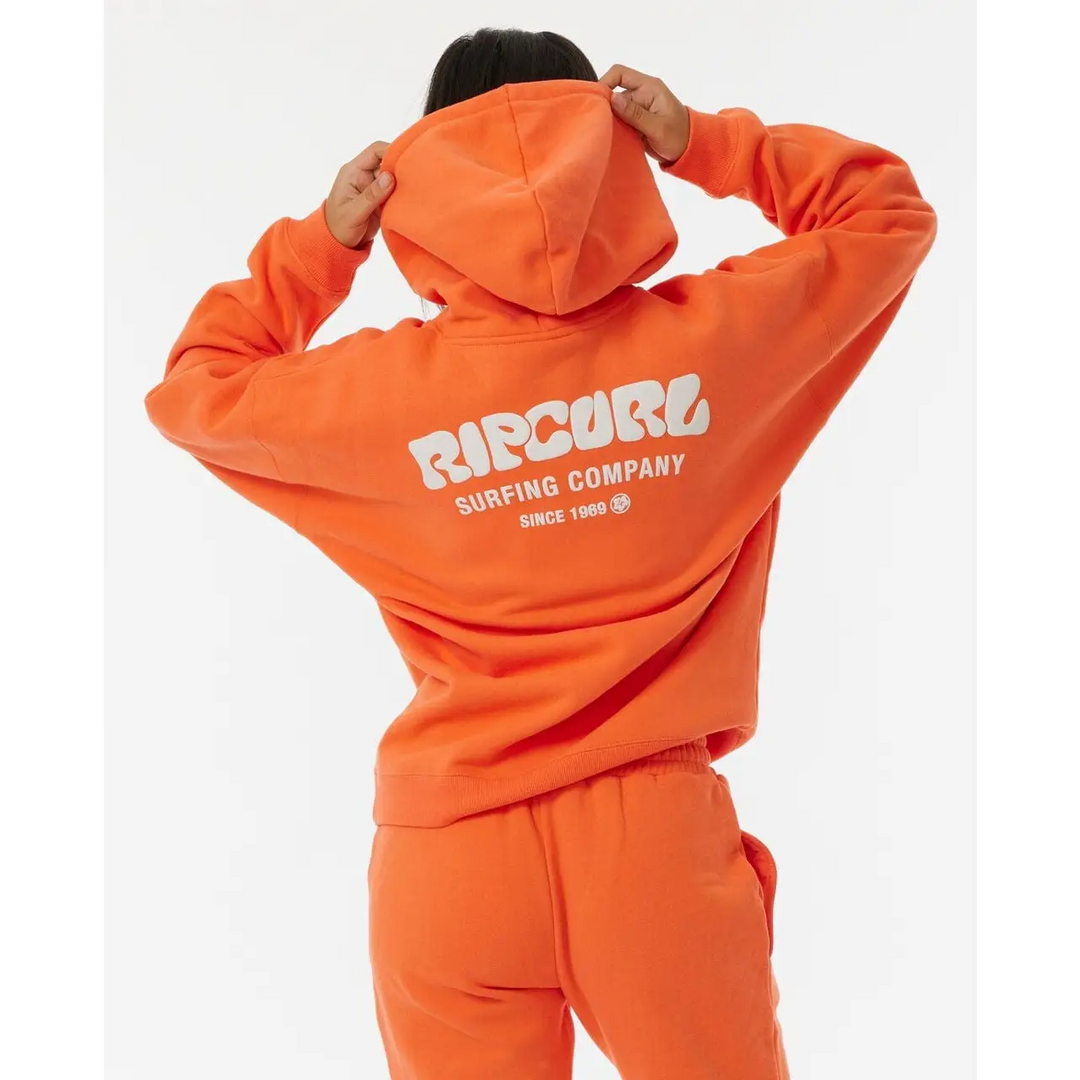 Rip Curl Surf Puff Heritage Hood Bright Orange XL 