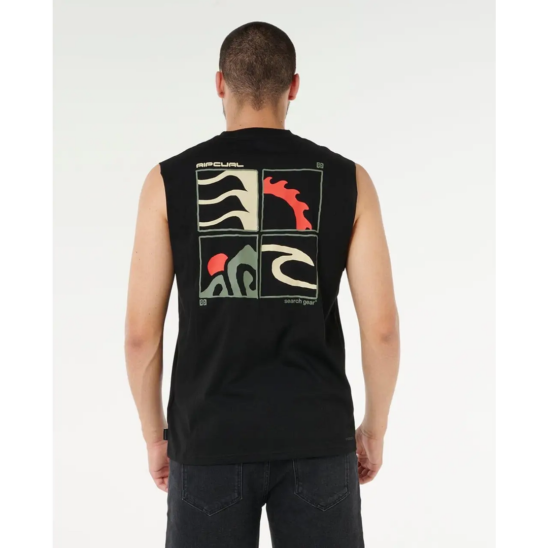 Rip Curl Vaporcool Search Peaks Muscle 