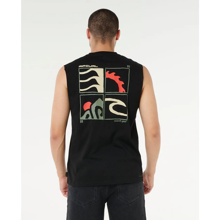 Rip Curl Vaporcool Search Peaks Muscle 