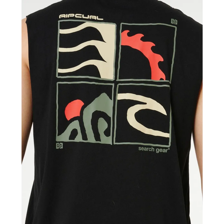 Rip Curl Vaporcool Search Peaks Muscle 