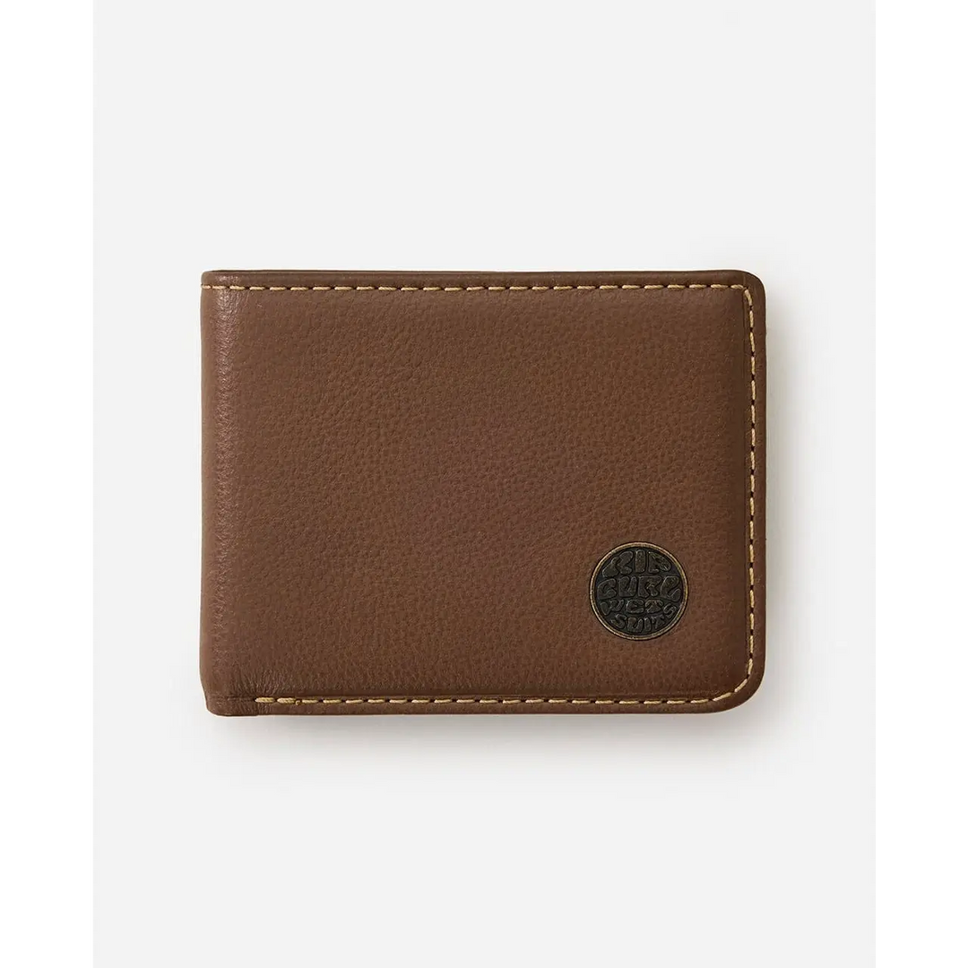 Rip Curl Wetsuit Logo RFID Wallet Brown 