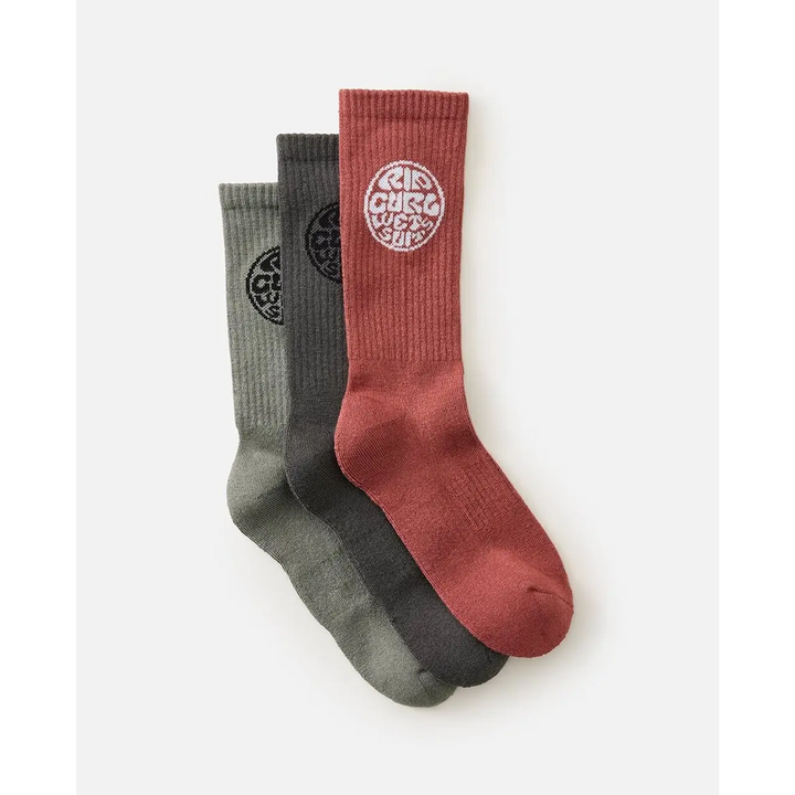 Rip Curl Wetty Crew Socks 3 Pack 