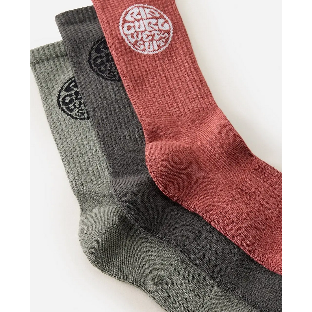 Rip Curl Wetty Crew Socks 3 Pack 