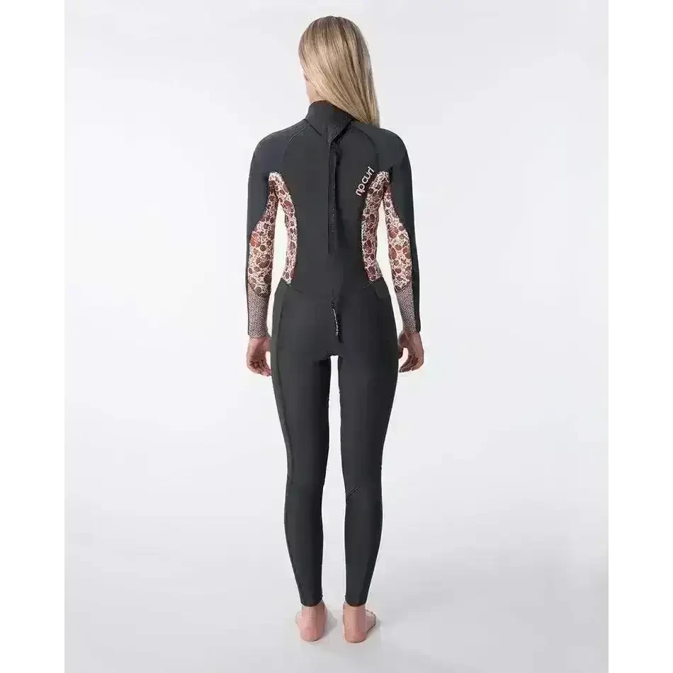 RIP CURL WOMENS DAWN PATROL 3/2 BACK ZIP WETSUIT 