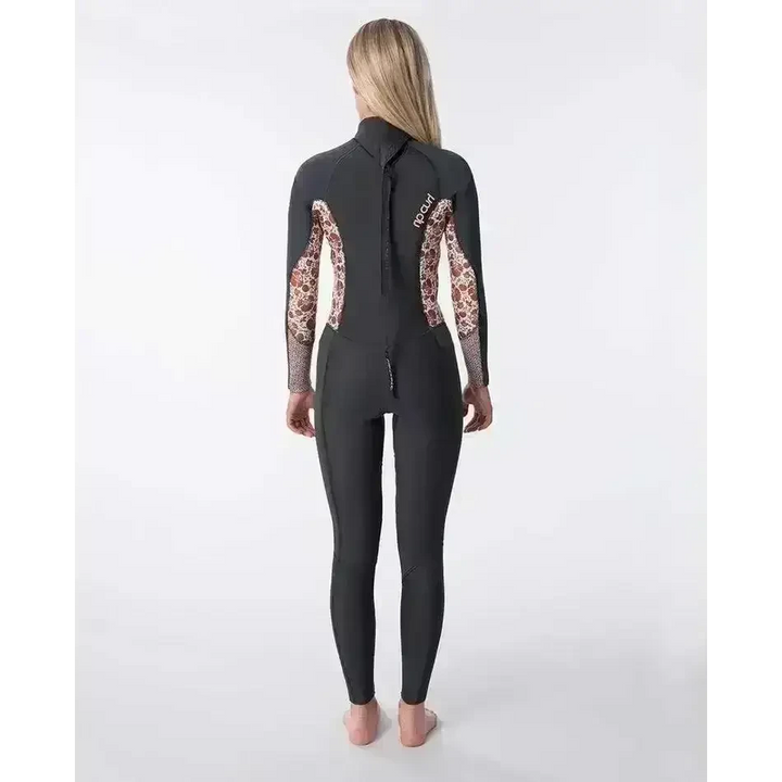 RIP CURL WOMENS DAWN PATROL 3/2 BACK ZIP WETSUIT 