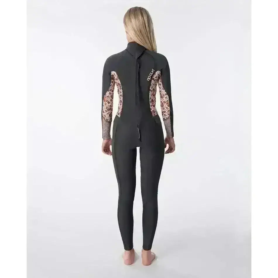 RIP CURL WOMENS DAWN PATROL 3/2 BACK ZIP WETSUIT 