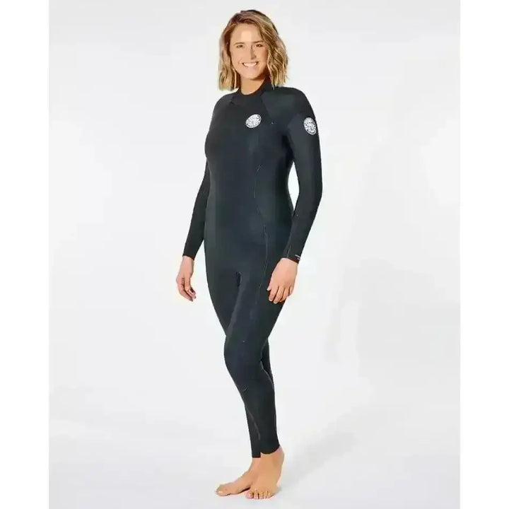 Rip Curl Womens Dawn Patrol 3/2 Back Zip Wetsuit Black 8 