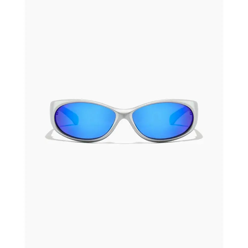 Ritual Vision Demon Speed Polarised Sunglasses - Matte Chrome / Blue Reflect Polar