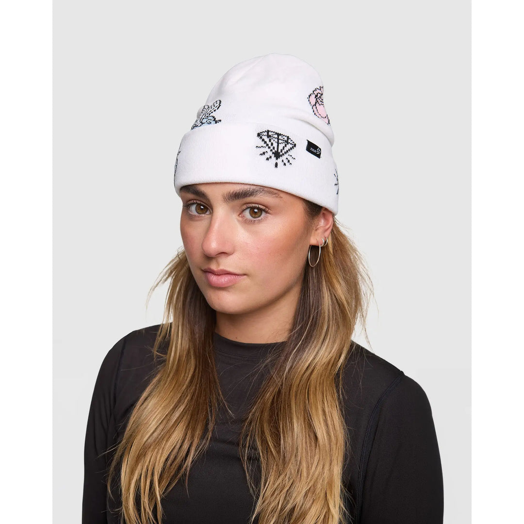 Rojo Blue Bird Dayz Beanie - Snow White