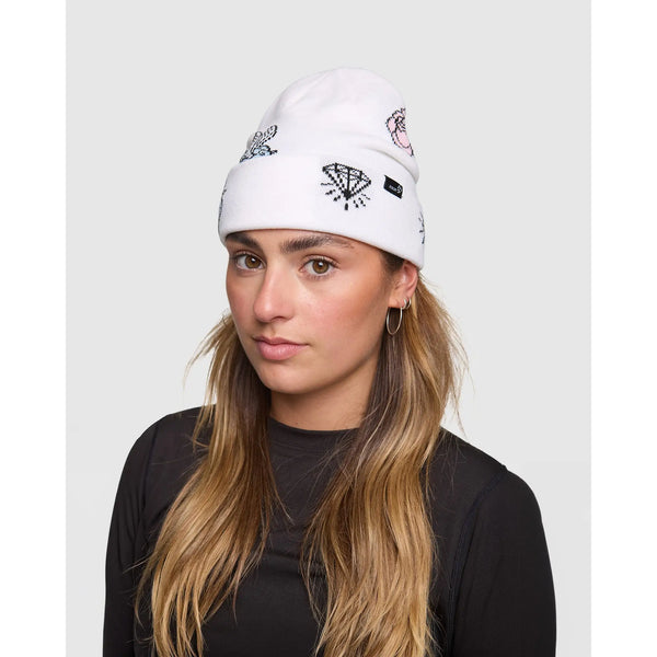 Rojo Blue Bird Dayz Beanie - Snow White