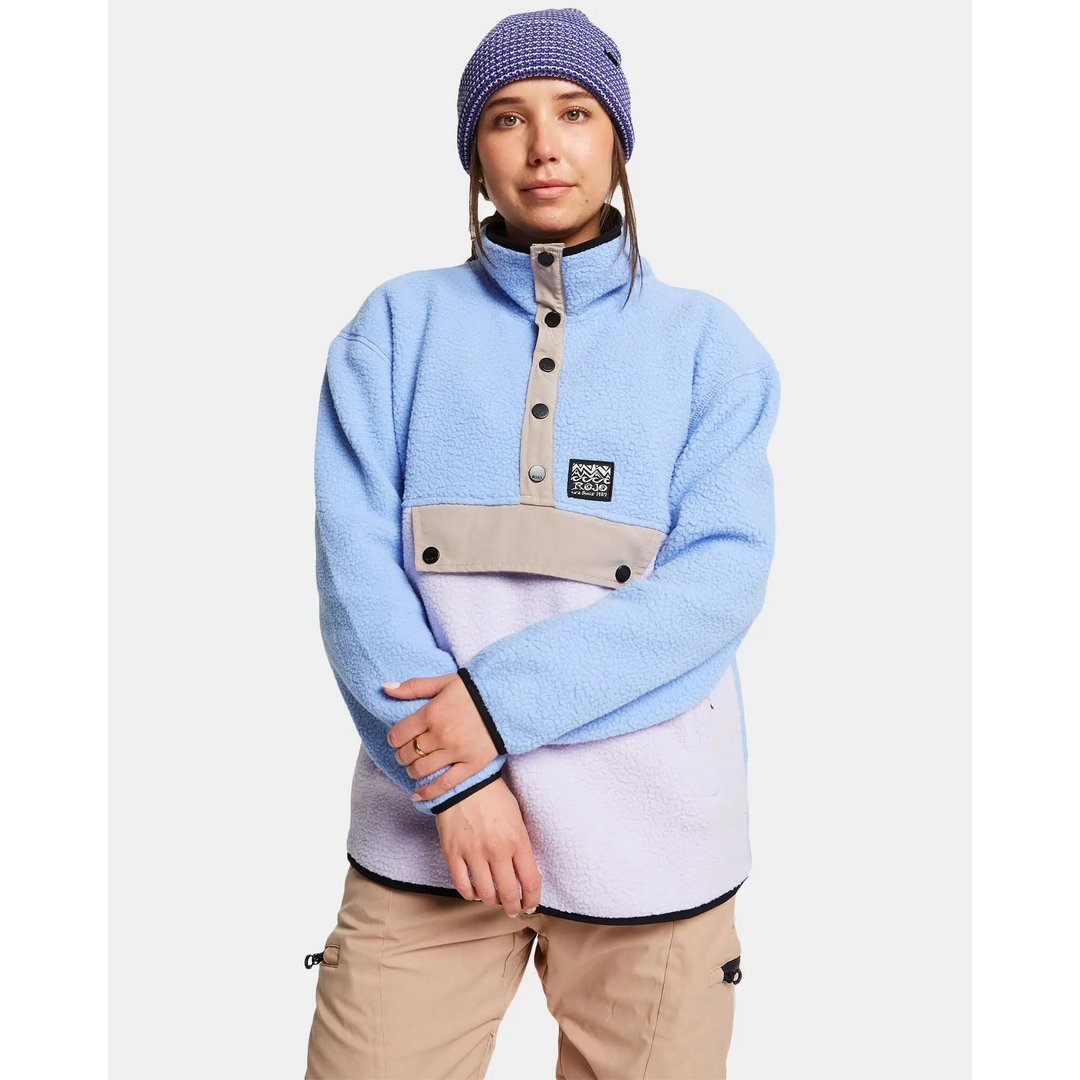Rojo Supa Fleece Popover - Hydrangea / XS