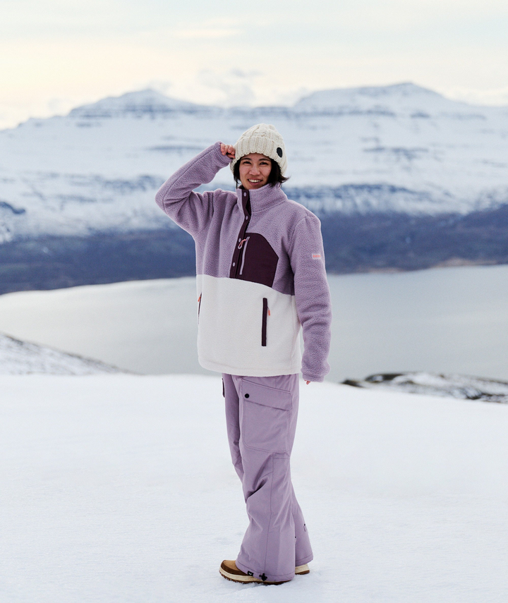 Roxy Alabama Mock Neck Half Zip Fleece Jumper 