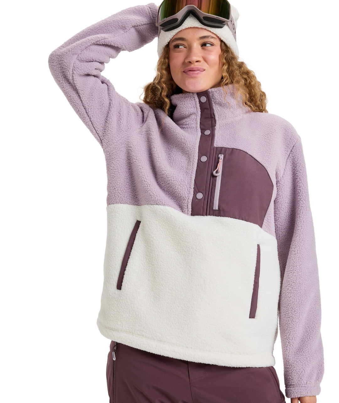 Roxy Alabama Mock Neck Half Zip Fleece Jumper 