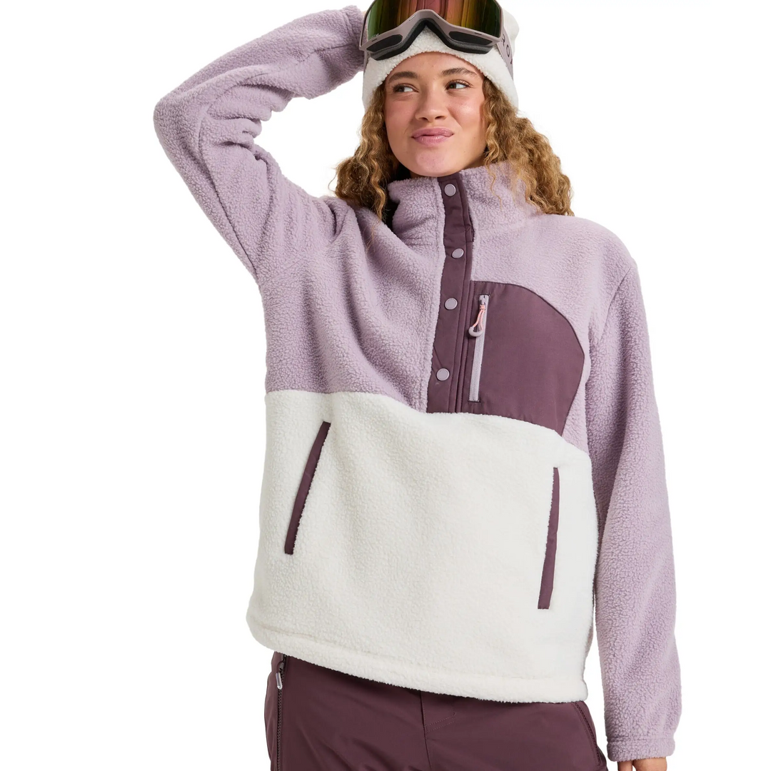 Roxy Alabama Mock Neck Half Zip Fleece Jumper 