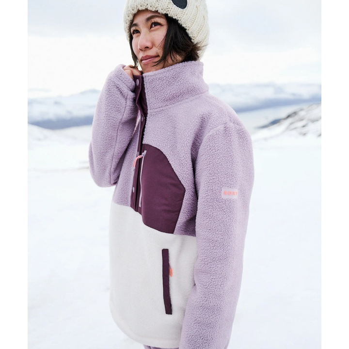 Roxy Alabama Mock Neck Half Zip Fleece Jumper 