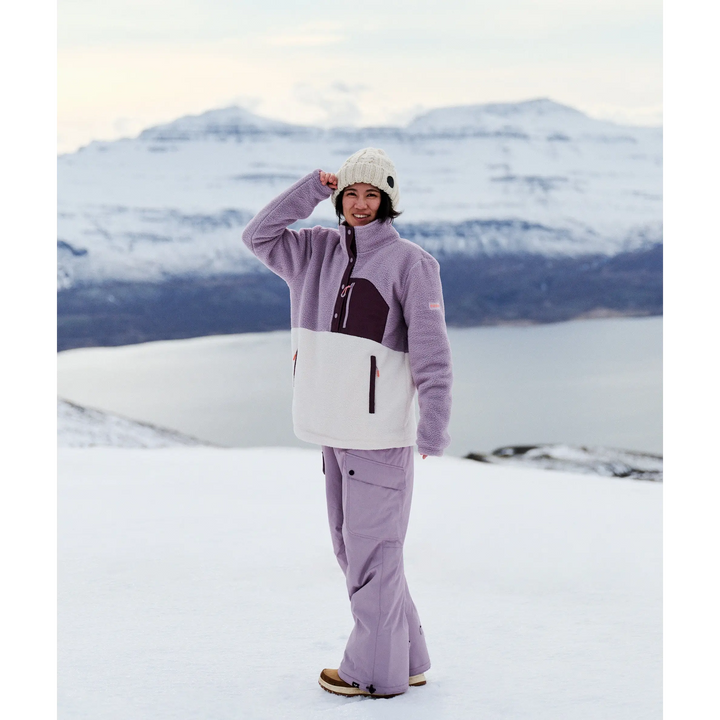 Roxy Alabama Mock Neck Half Zip Fleece Jumper 