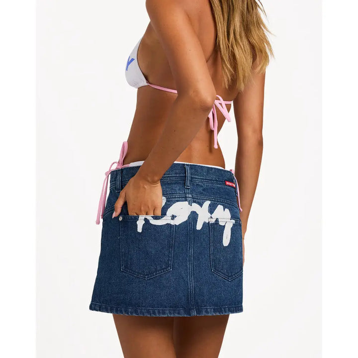 Roxy Backslider Denim Mini Skirt