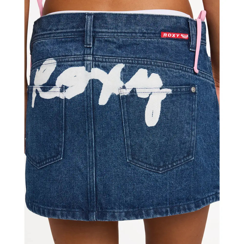 Roxy Backslider Denim Mini Skirt