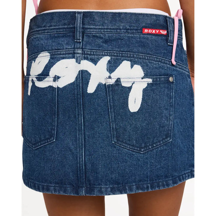 Roxy Backslider Denim Mini Skirt