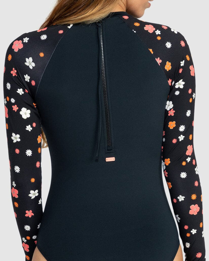 Roxy Basic Long Sleeve One Piece Swimsuit 
