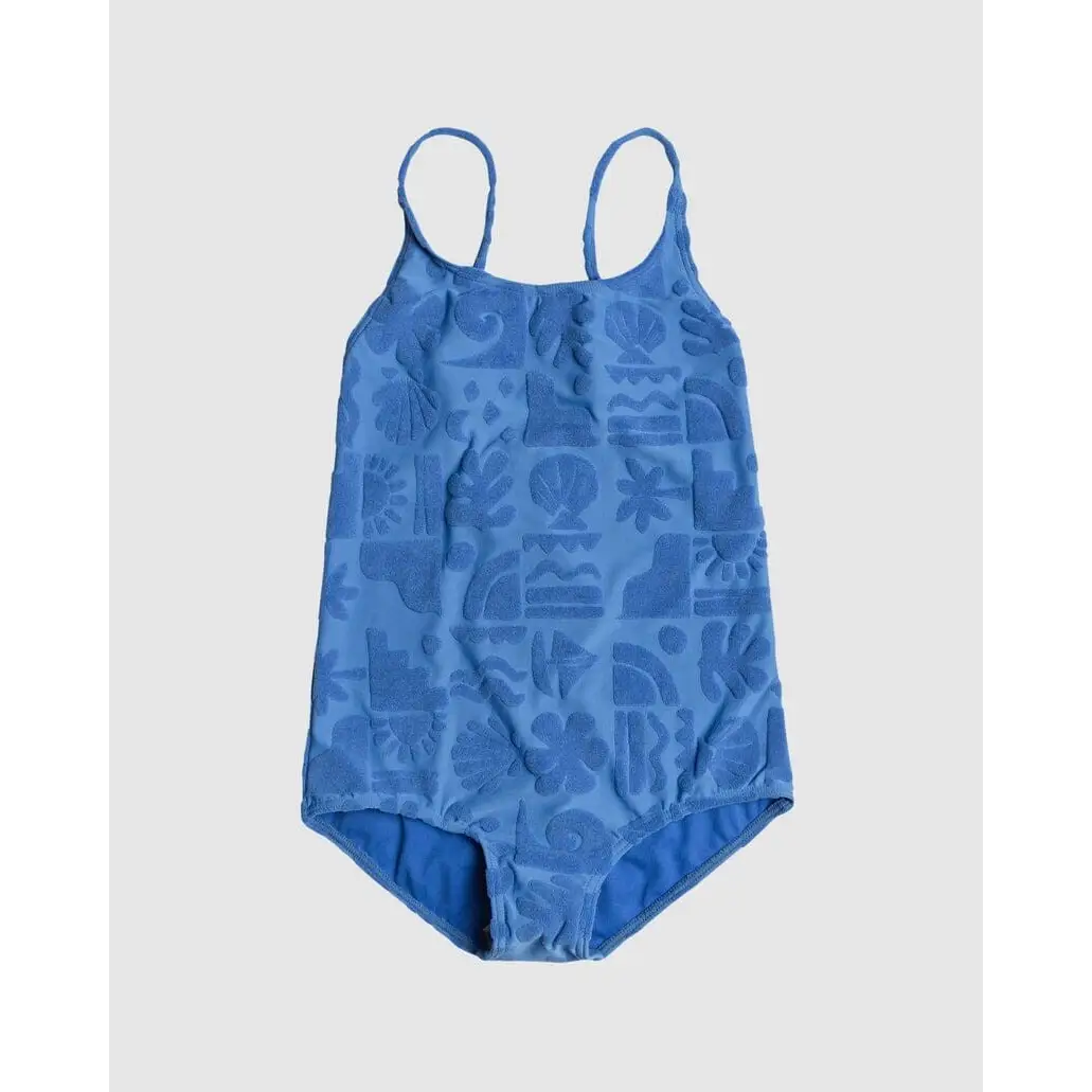Roxy Beach Check Youth One Piece Swimsuit 