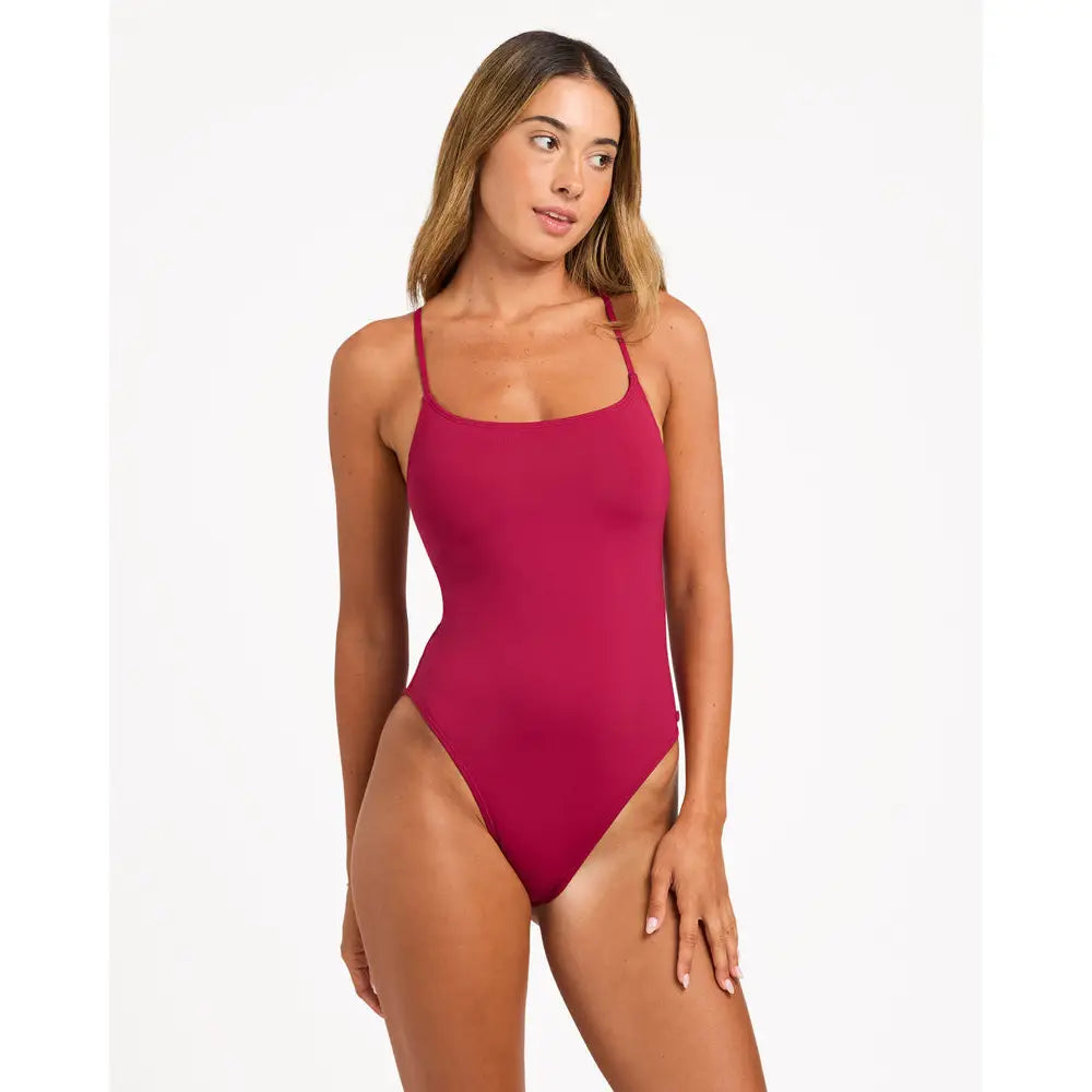 Roxy Beach Classics One Piece Swimsuit - Beet Red / 6
