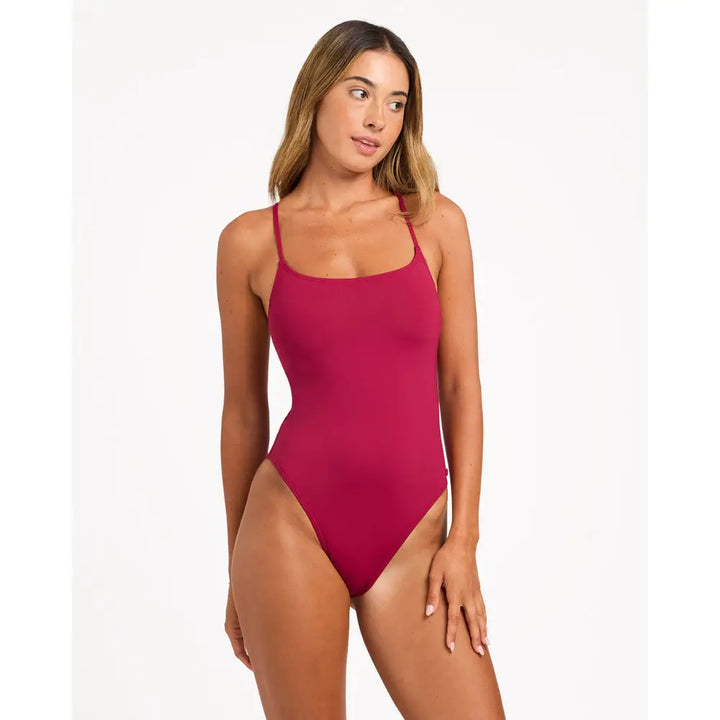Roxy Beach Classics One Piece Swimsuit - Beet Red / 6