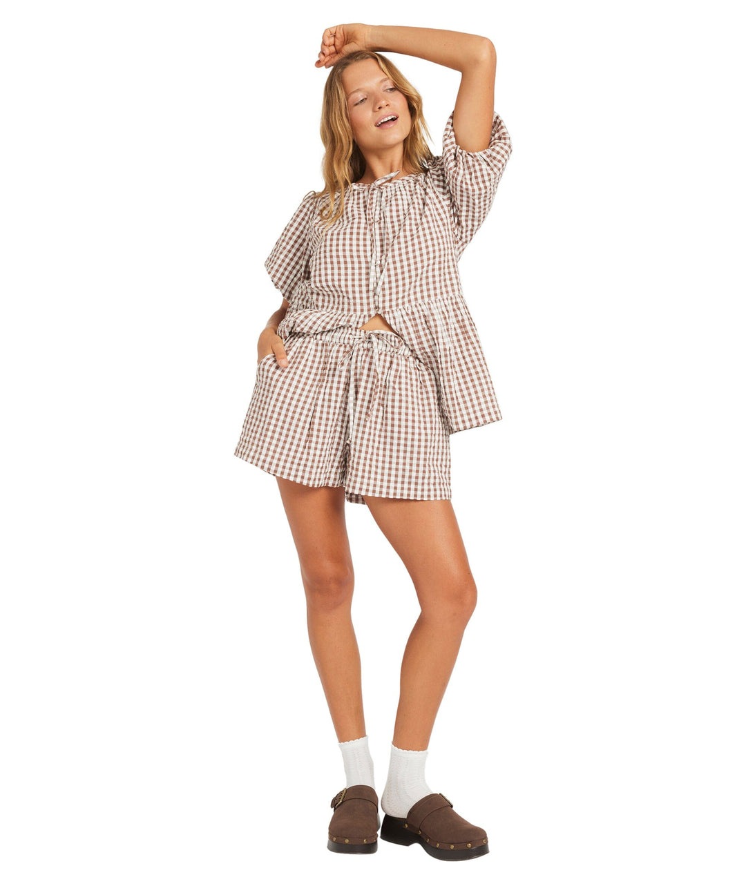 Roxy Delilah Check Top 
