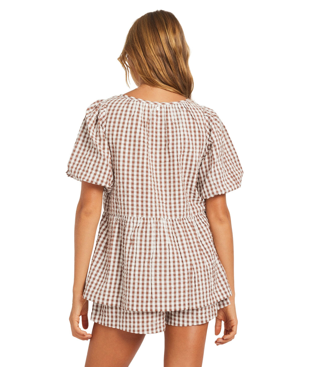 Roxy Delilah Check Top 