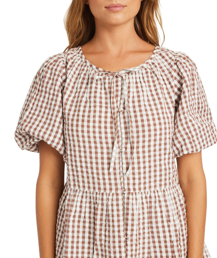 Roxy Delilah Check Top 