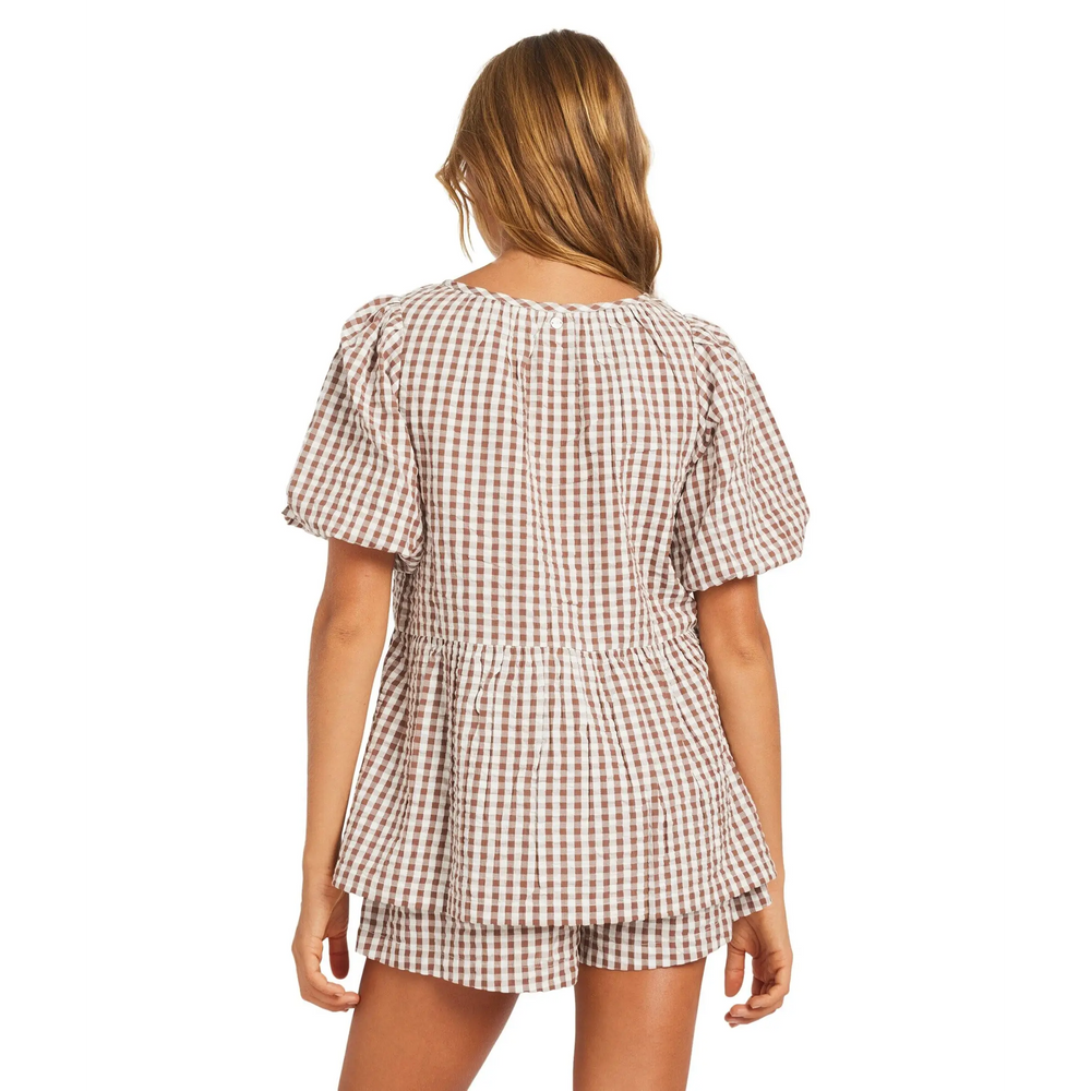 Roxy Delilah Check Top 