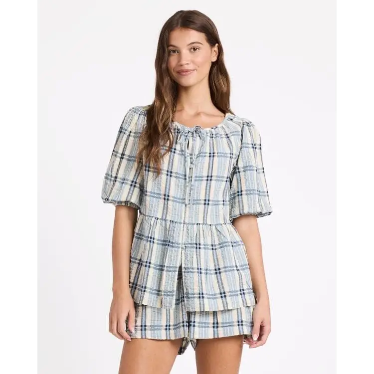 Roxy Dylan Check Top 