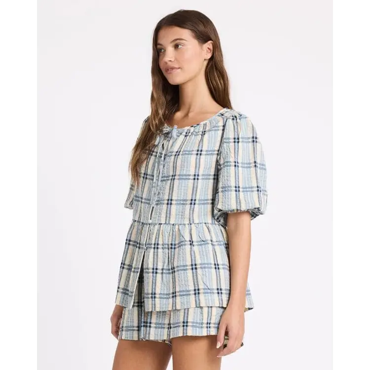 Roxy Dylan Check Top 