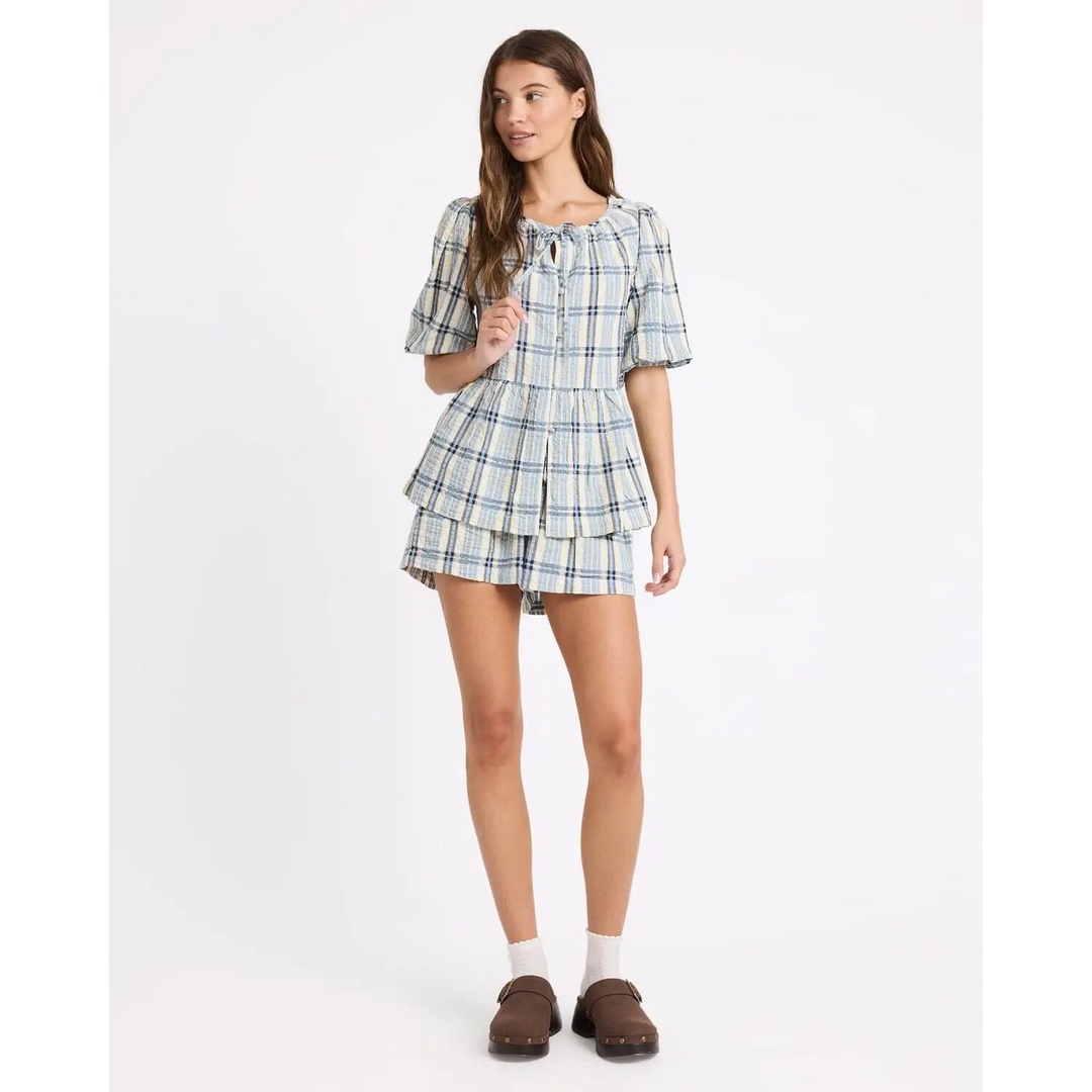 Roxy Dylan Check Top 