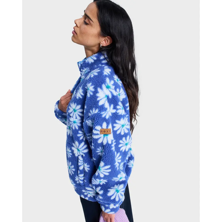 Roxy Jive Talking Bonded Half Zip Fleece Jumper