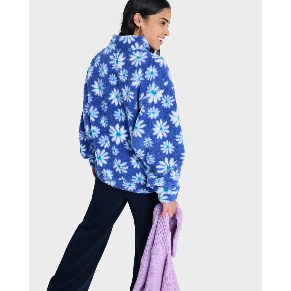 Roxy Jive Talking Bonded Half Zip Fleece Jumper