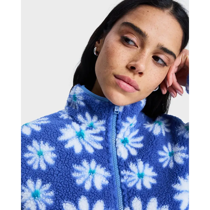 Roxy Jive Talking Bonded Half Zip Fleece Jumper