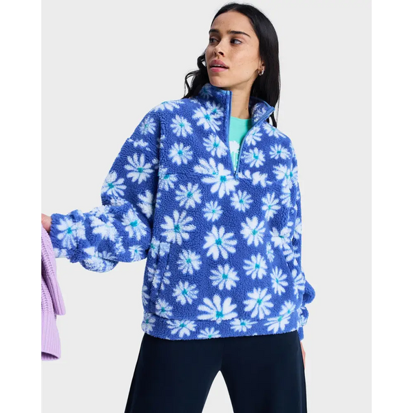 Roxy Jive Talking Bonded Half Zip Fleece Jumper