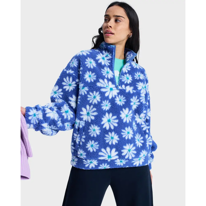 Roxy Jive Talking Bonded Half Zip Fleece Jumper