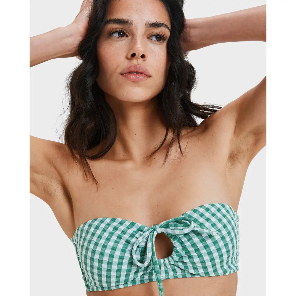 Roxy Kiawe Bandeau High Leg Bikini