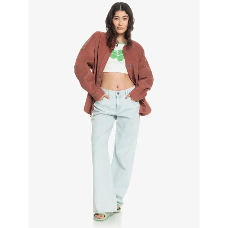 Roxy Kick Back Washed Cord Shirt 