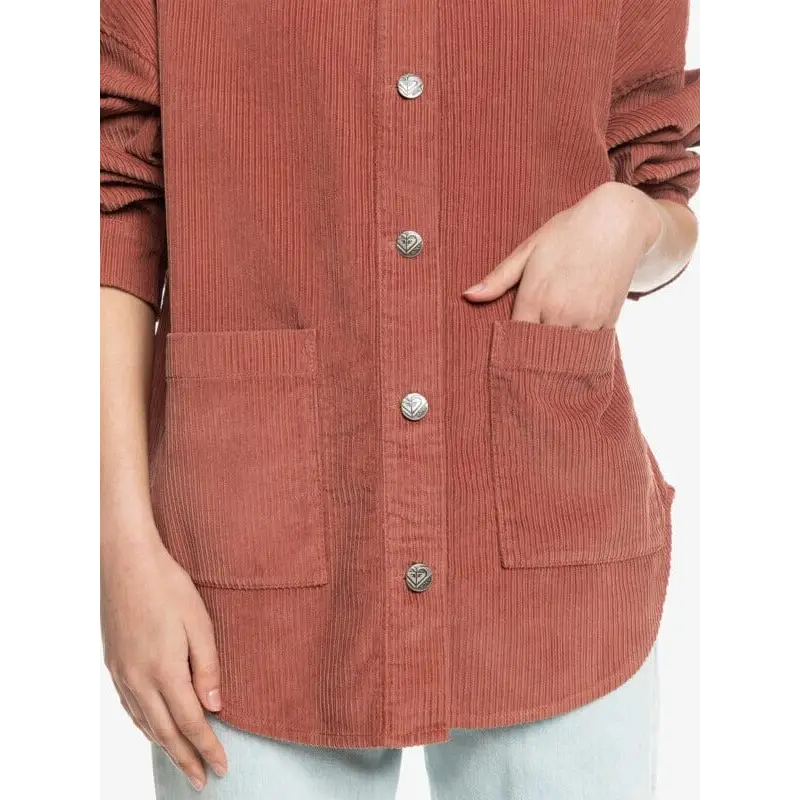 Roxy Kick Back Washed Cord Shirt 