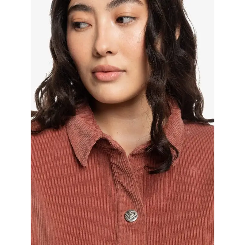 Roxy Kick Back Washed Cord Shirt 