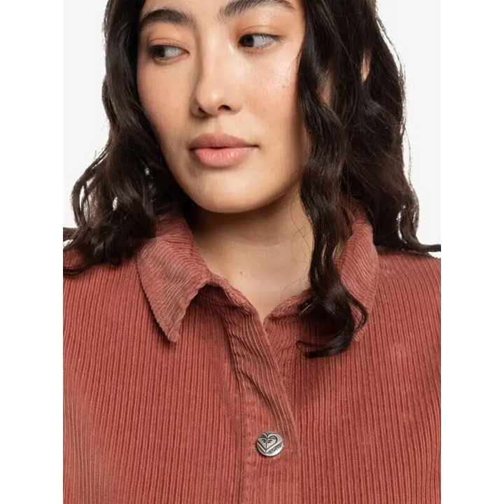 Roxy Kick Back Washed Cord Shirt 